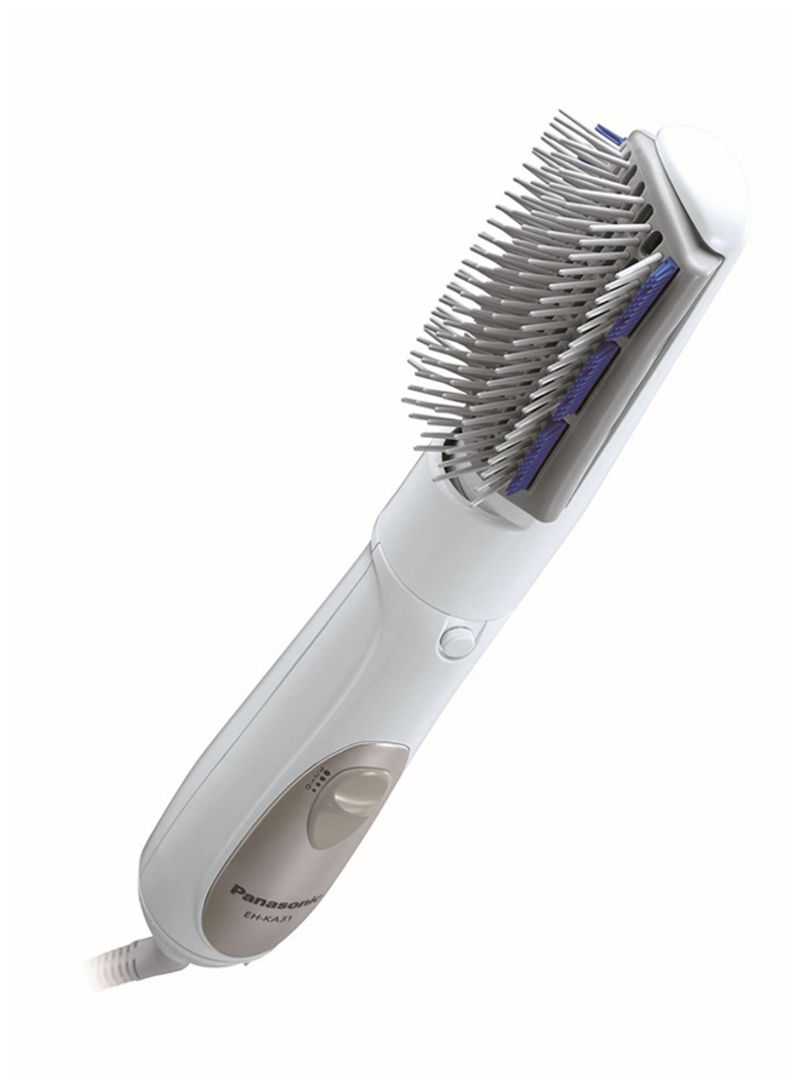 Hair Dryer Brush EHKA31 White/Silver